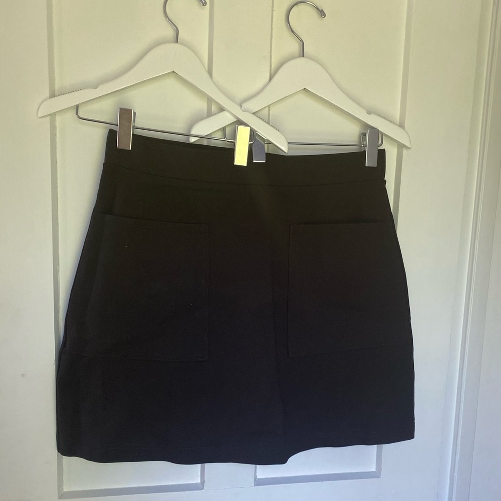 Mango Black Miniskirt with Pockets